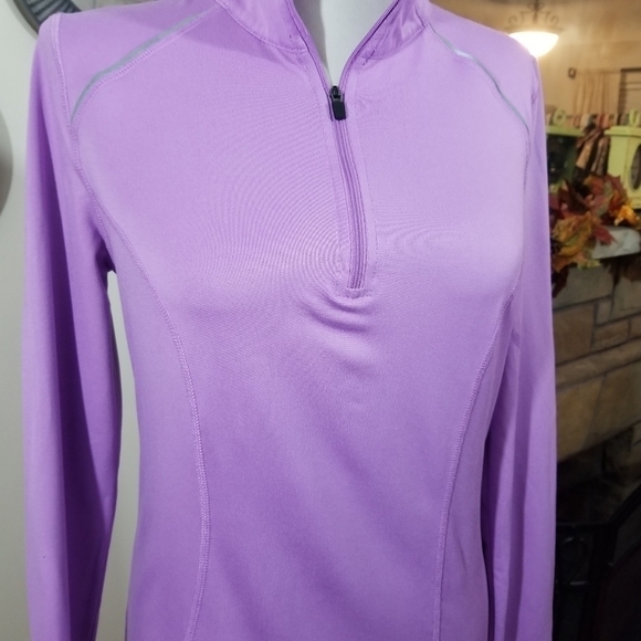 Xersion sz sm athletic jacket lilac 1/4 zip - Picture 6 of 10